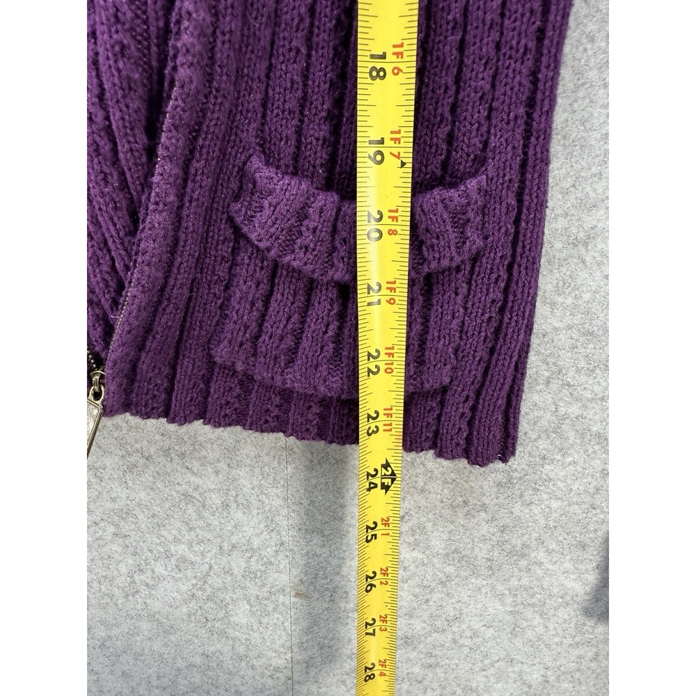 VTG Child Mainframe Purple Sweater With Pockets Size Large - Picture 4 of 5